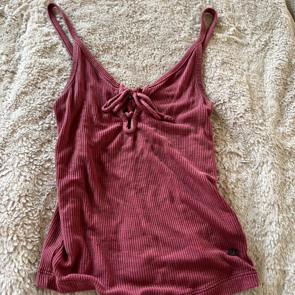 Pink cropped tank